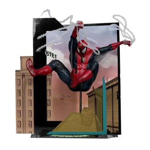 Marvel Collection Wave 6 Spider-Man from Spider-Man #6 1:10 Scale Posed Figure with Scene