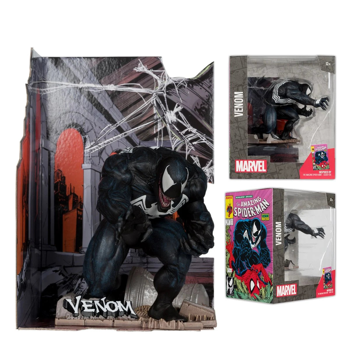 Marvel Venom The Amazing Spider-Man #316 1:10 Scale Posed Figure with Scene