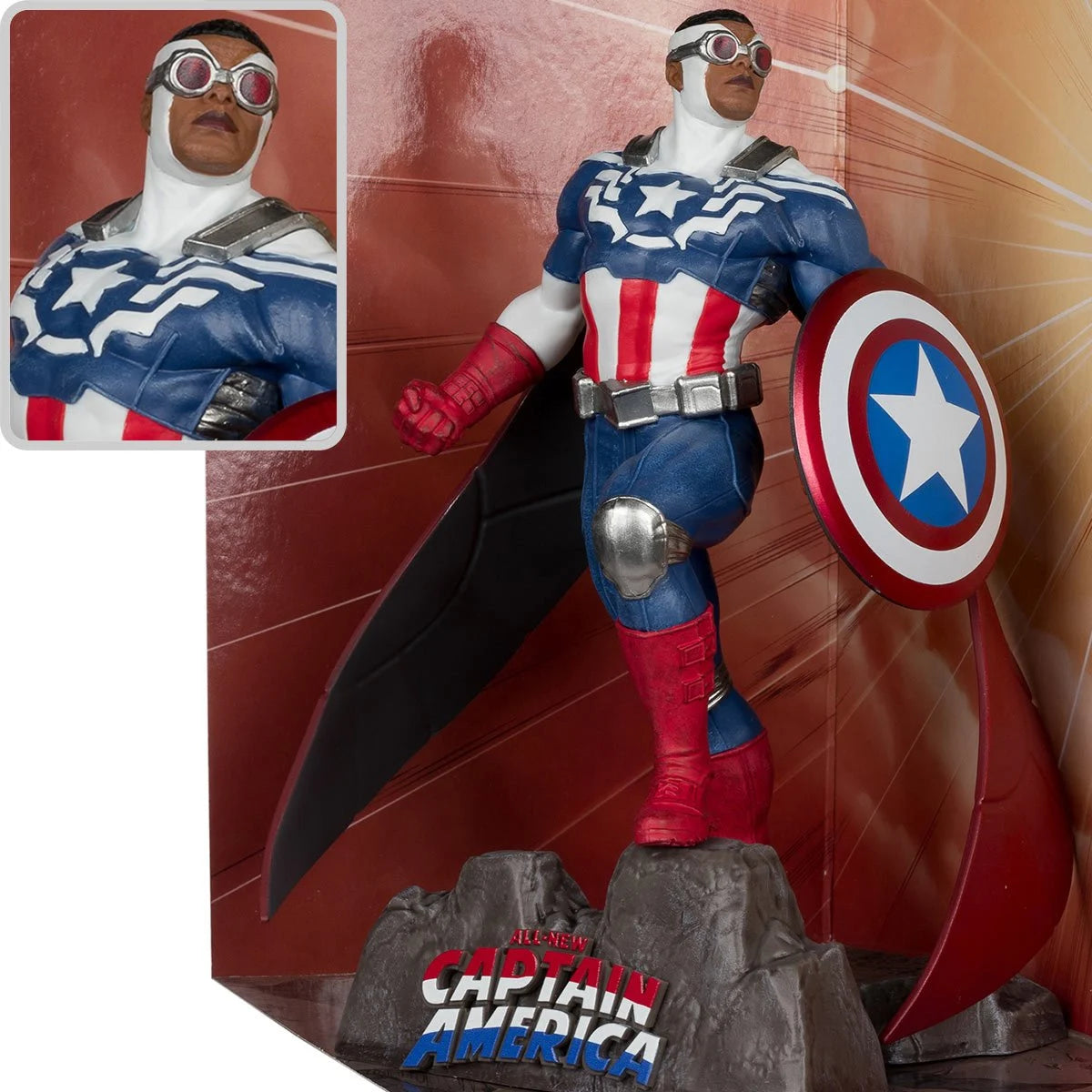 Marvel Captain America All-New Captain America #1 1:10 Scale Posed Figure with Scene