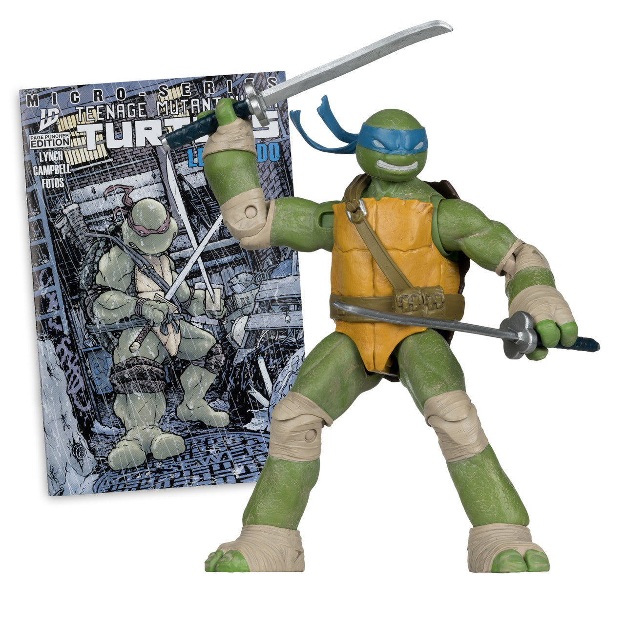 Teenage Mutant Ninja Turtles Leonardo Page Punchers 5" Figure w/Comic