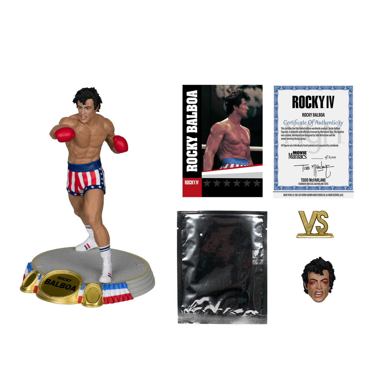 Movie Maniacs: Rocky IV Rocky Balboa 6" Posed Figure