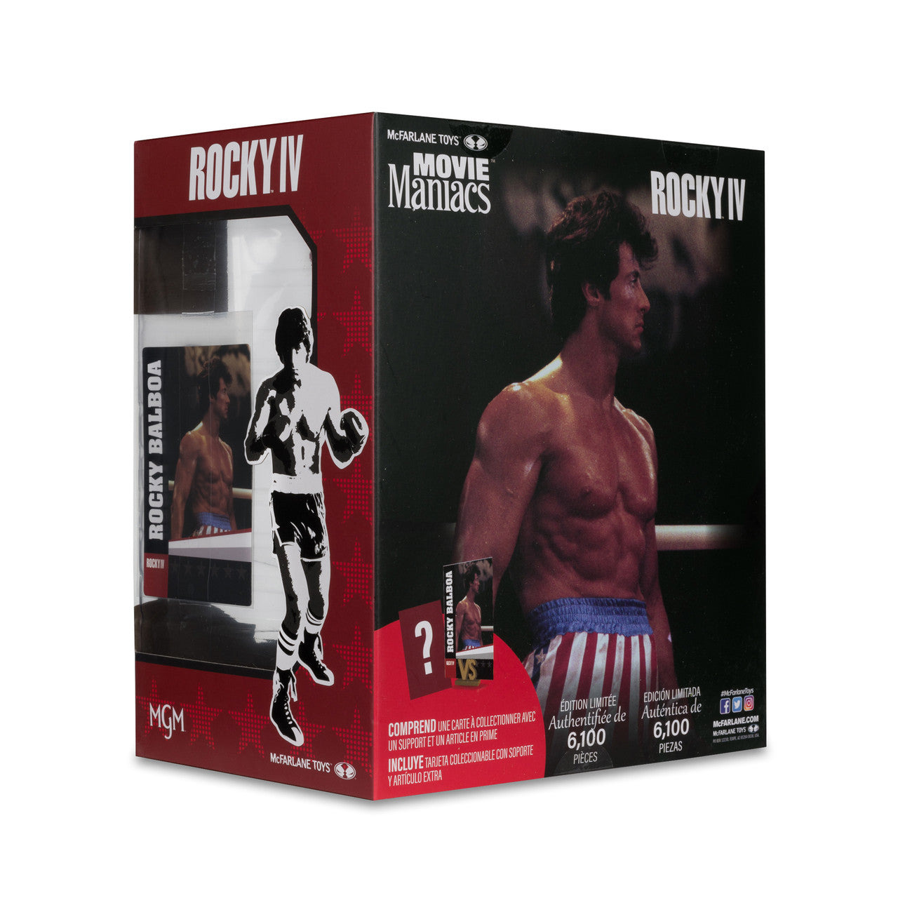 Movie Maniacs: Rocky IV Rocky Balboa 6" Posed Figure