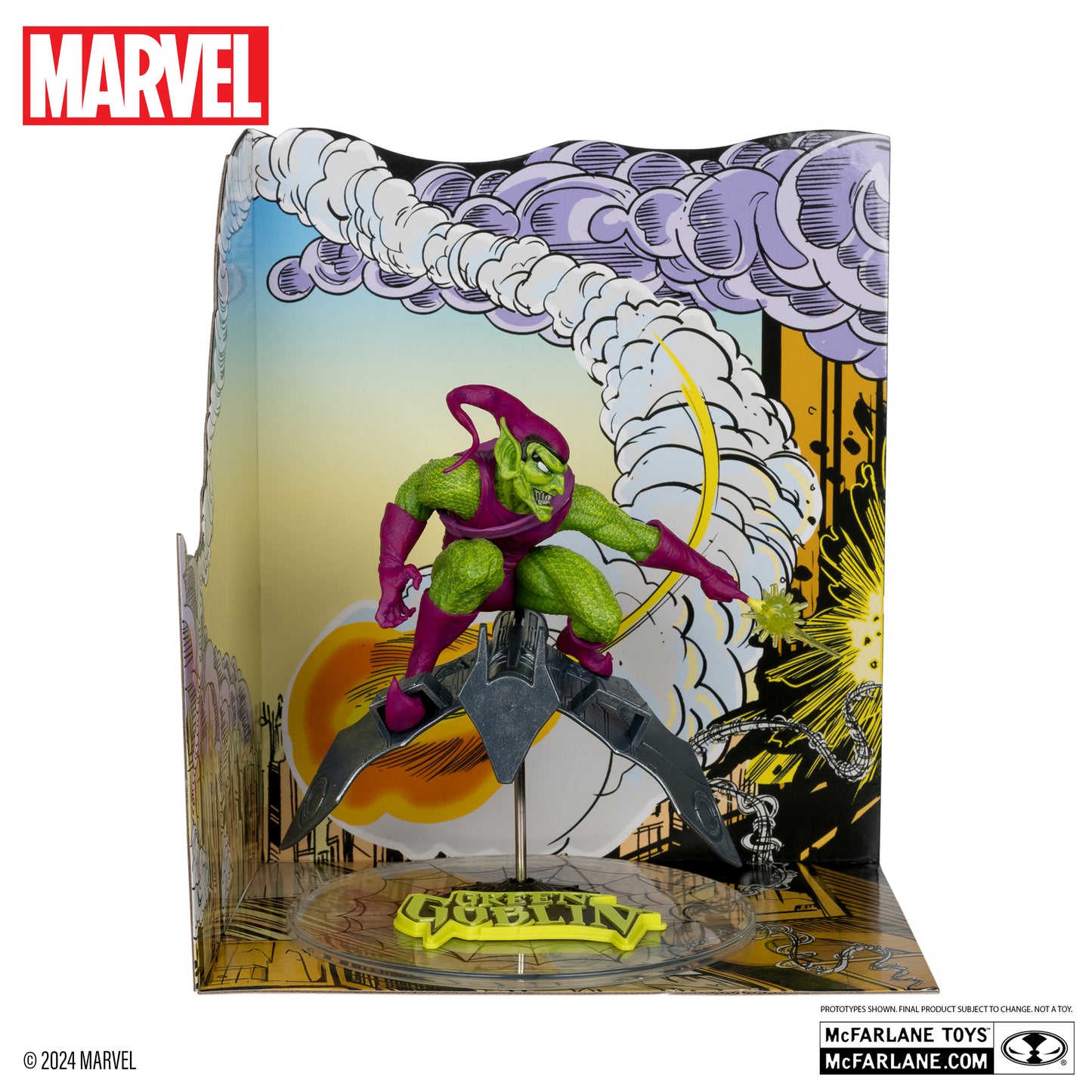 Green Goblin 1:10th Scale Collectible with Scene The Amazing Spider-Man #312 Platinum Edition