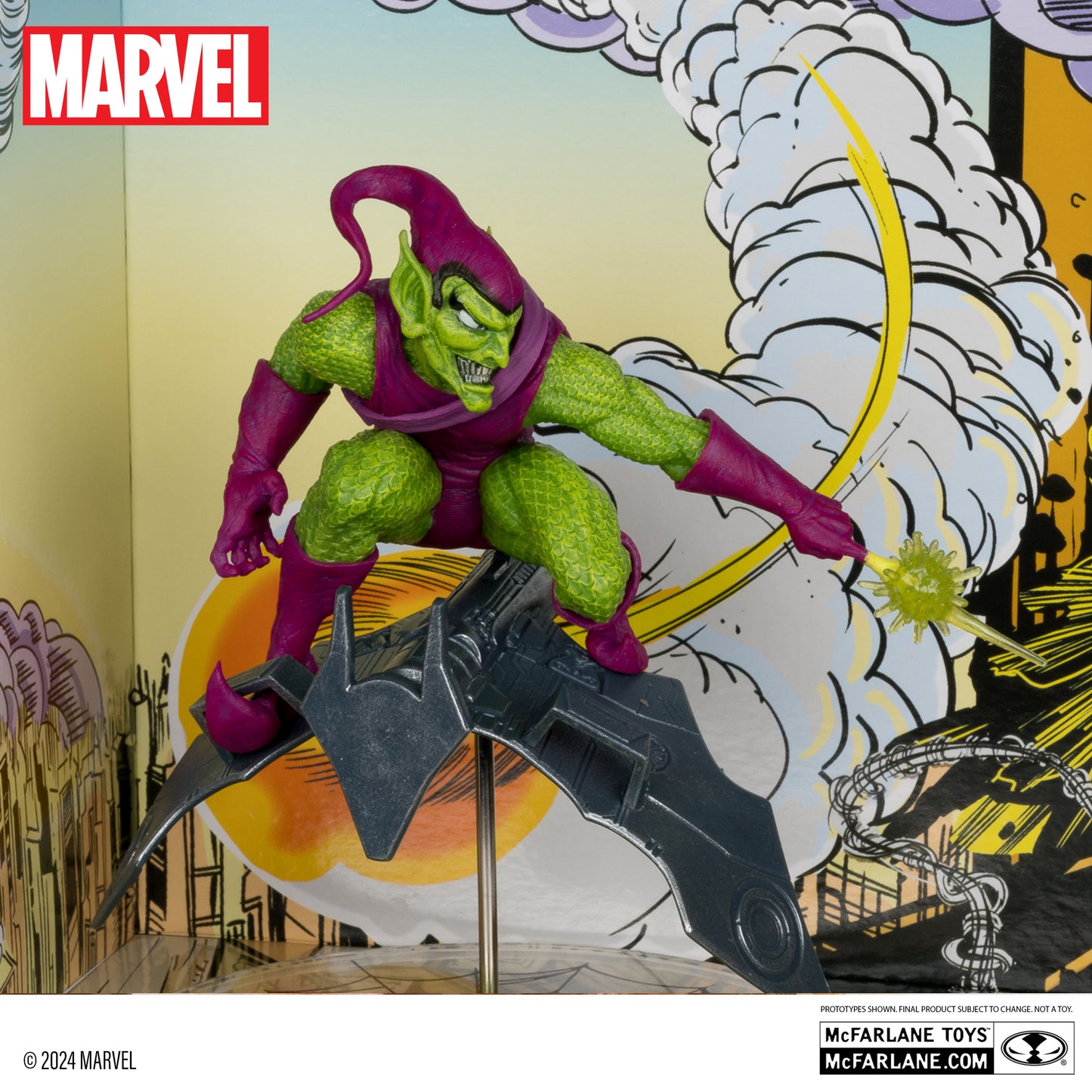 Green Goblin 1:10th Scale Collectible with Scene The Amazing Spider-Man #312 Platinum Edition