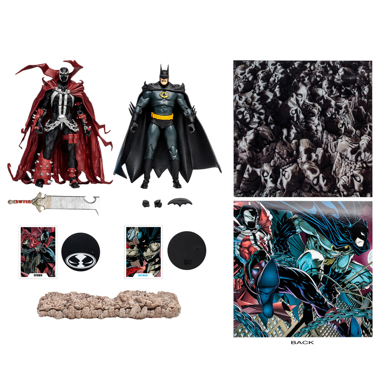 DC Multiverse Batman & Spawn Based on Comics by Todd McFarlane 7" Figures 2-Pack