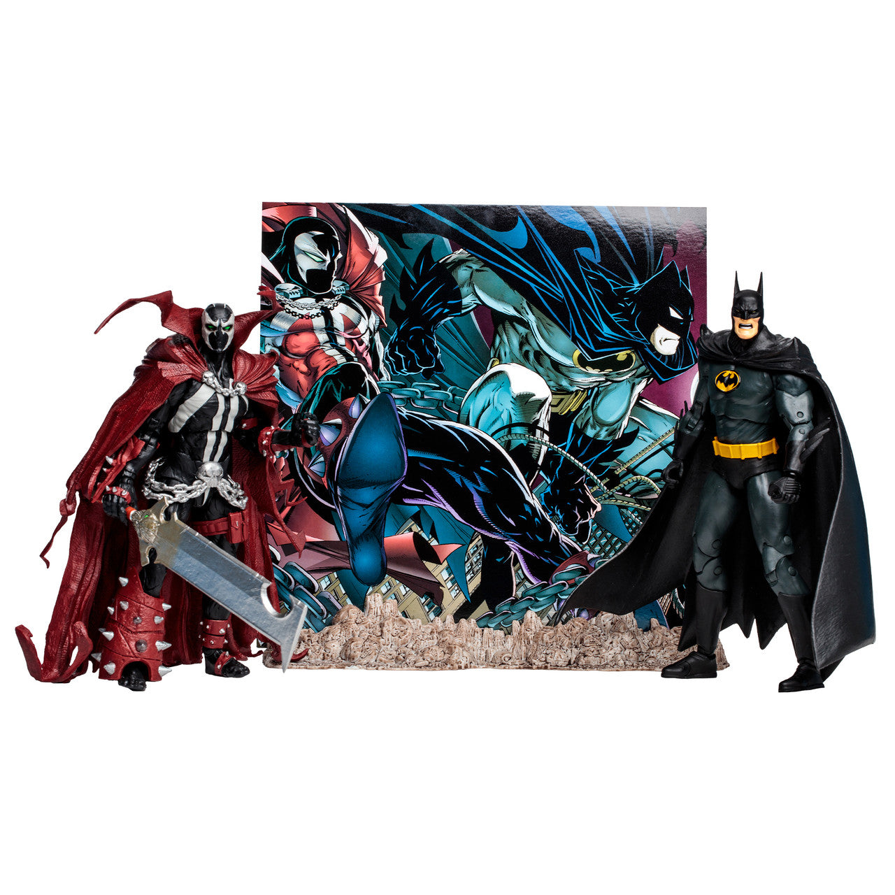 DC Multiverse Batman & Spawn Based on Comics by Todd McFarlane 7" Figures 2-Pack