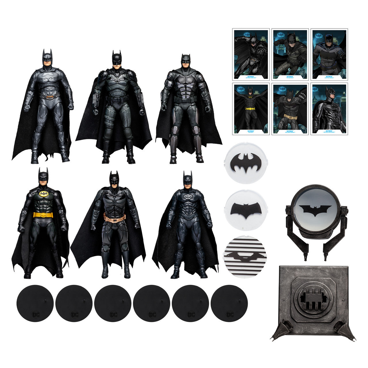 Batman The Ultimate Movie Collection (WB 100 DC Multiverse) 6-Pack 7" Figures