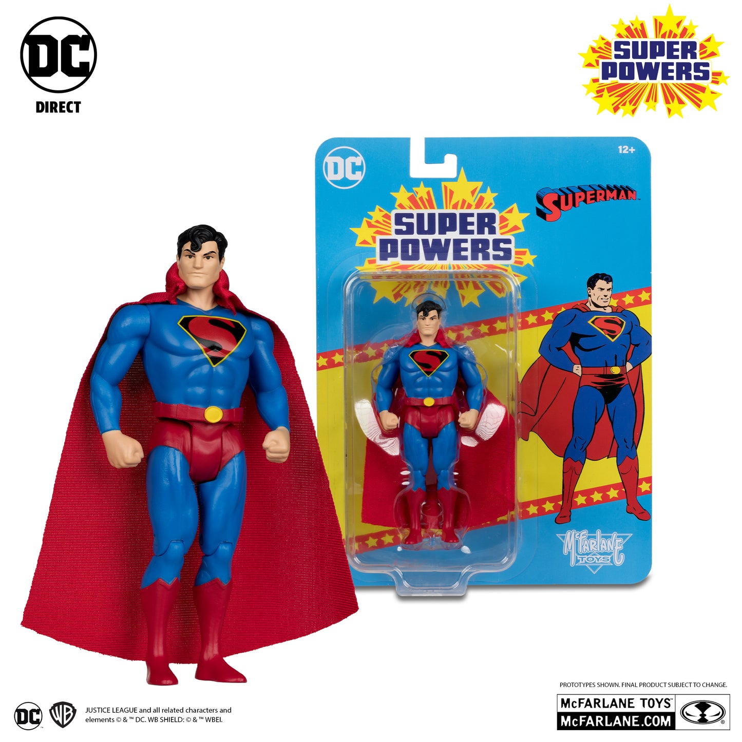 DC Super Powers Superman (Fleischer) Platinum Chase Figure