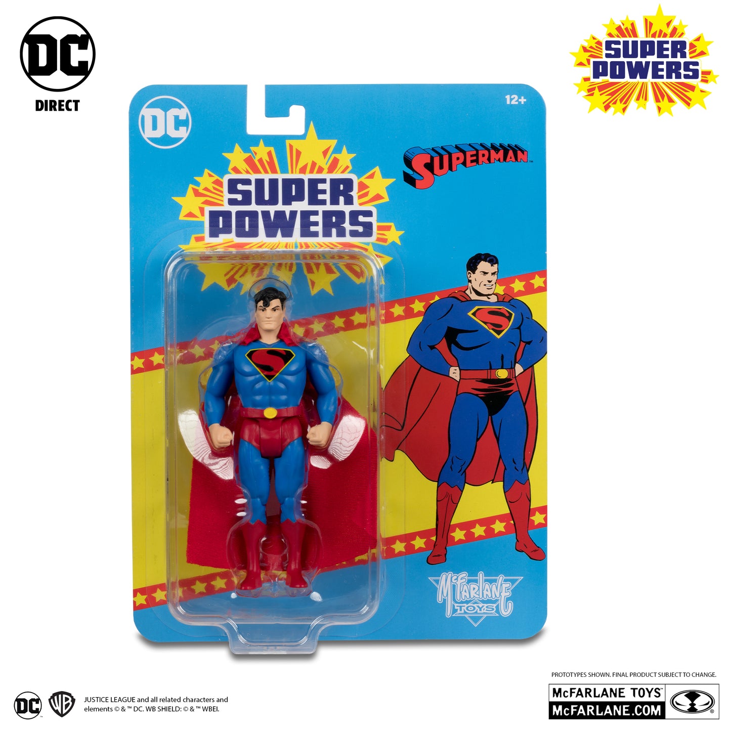 DC Super Powers Superman (Fleischer) Platinum Chase Figure