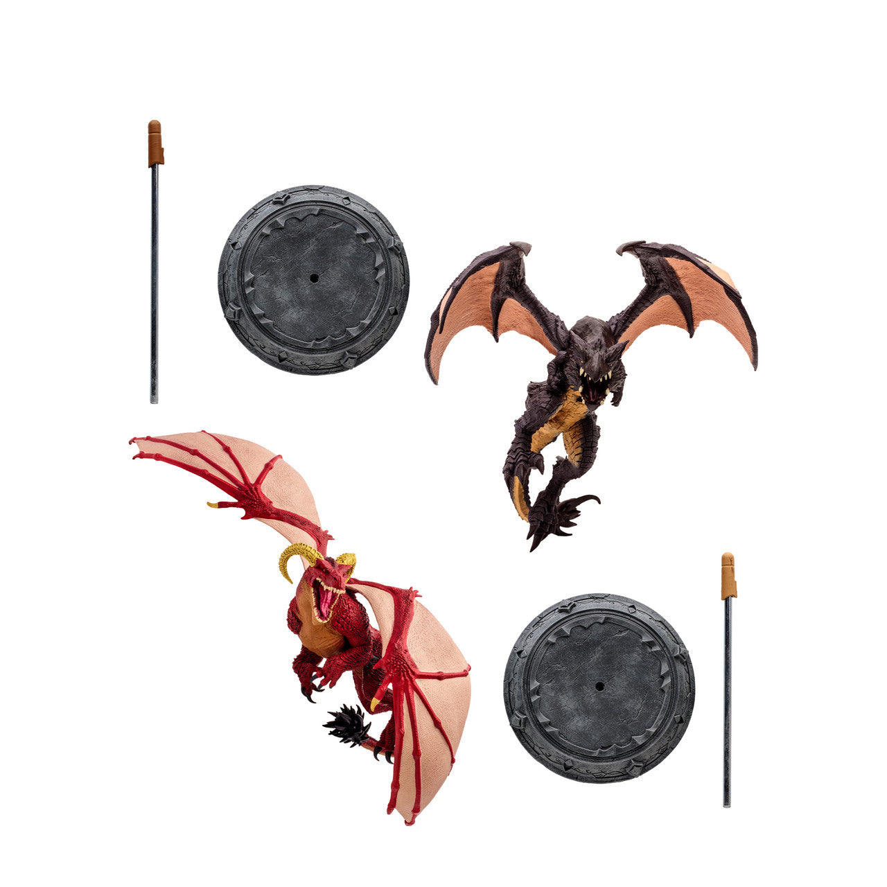 World of Warcraft Red Highland Drake and Black Proto-Drake 2-Pack