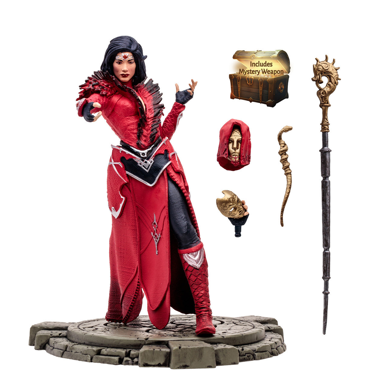 Diablo IV Fire Bolt Sorceress Rare 1:12 Scale Posed Figure