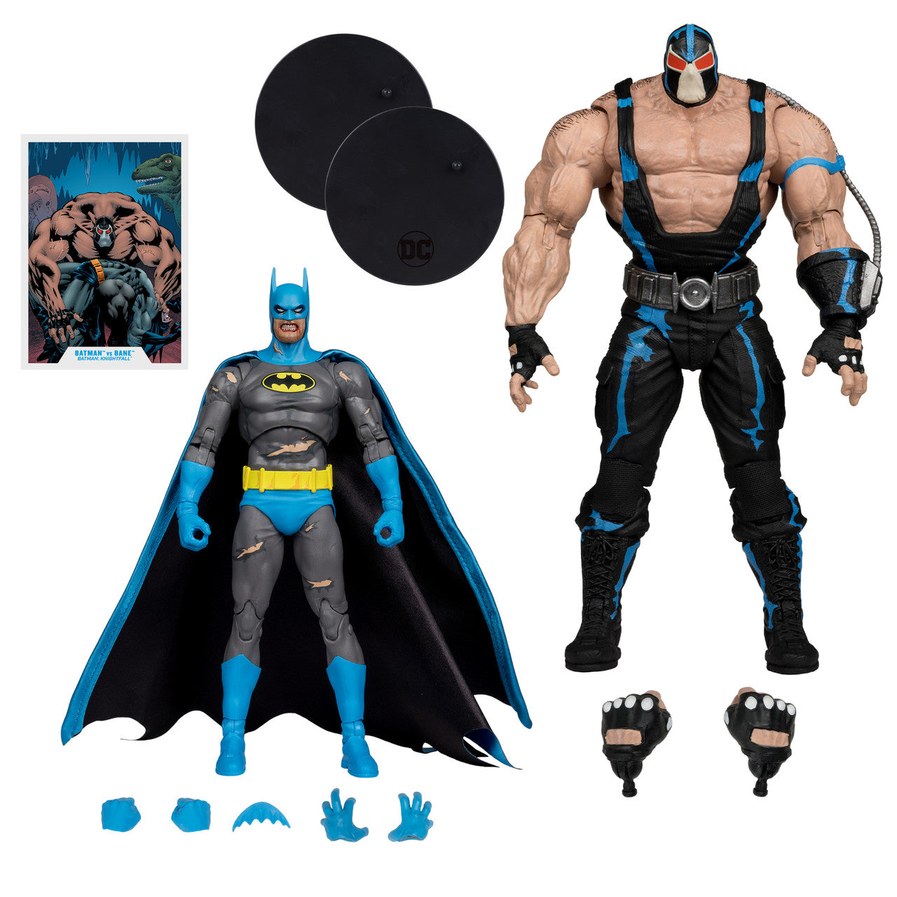 DC Multiverse Batman vs Bane 7" Figure and Mega Figure 2-Pack