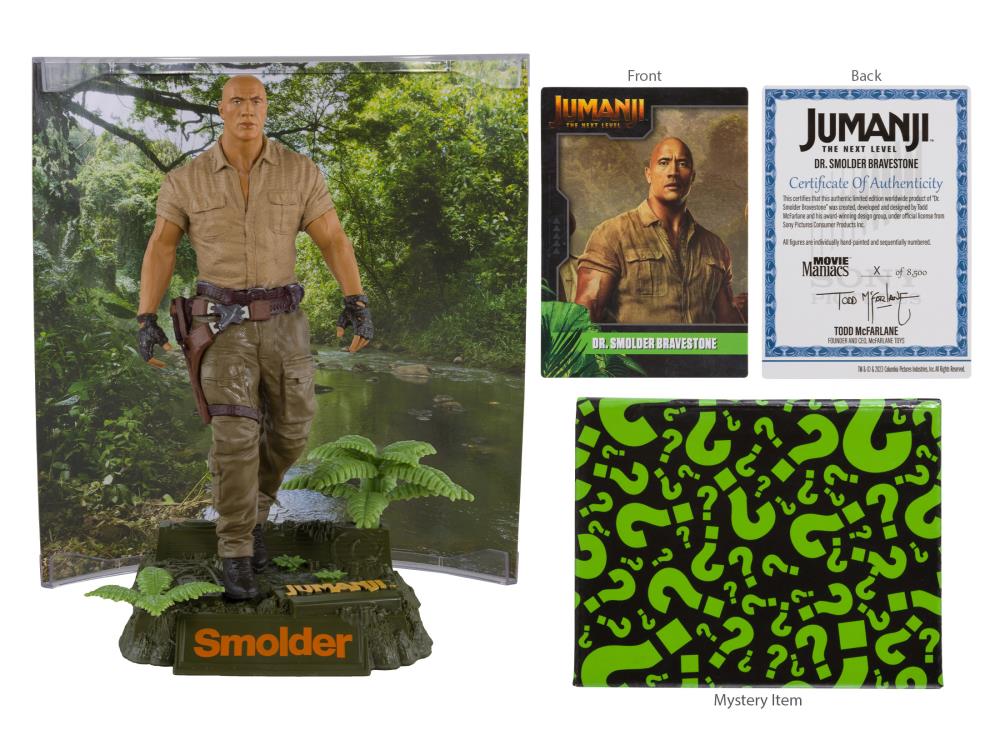 Jumanji: The Next Level Movie Maniacs Smolder 6" Limited Edition Figure (damaged box)