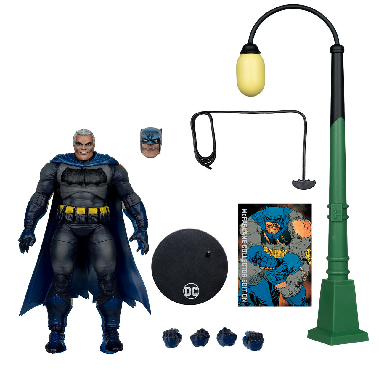 DC Multiverse Batman Battle Damage Blue (The Dark Knight Returns) Collector Edition 7" Figure