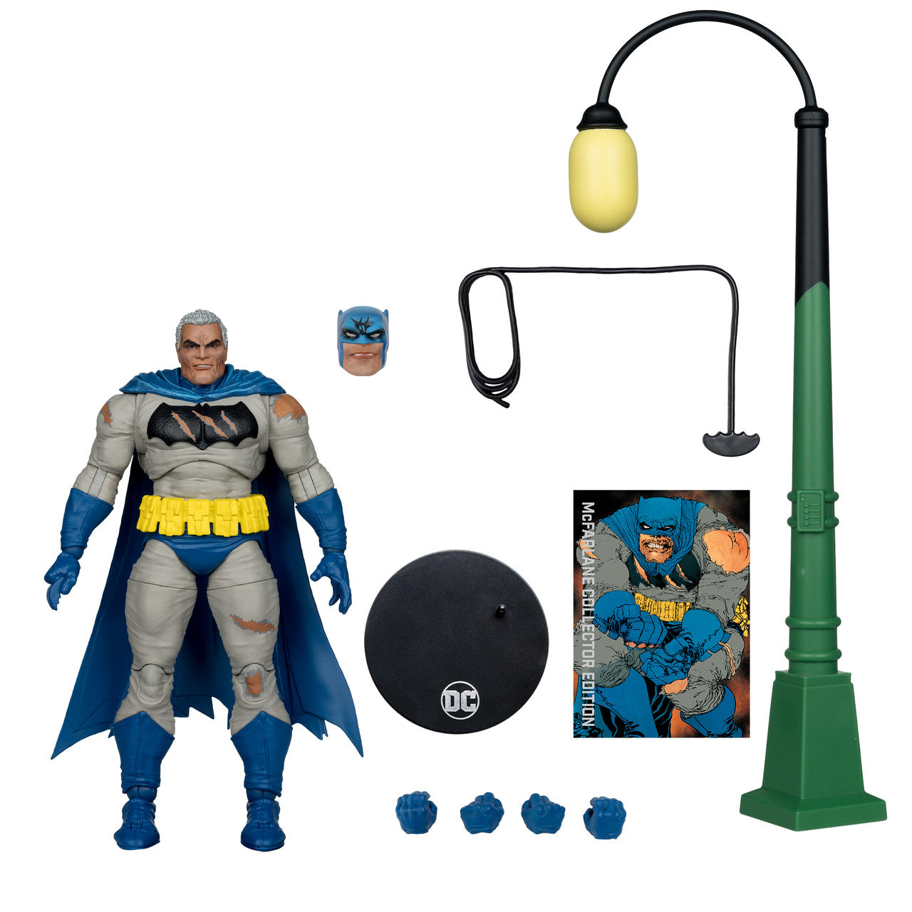 DC Multiverse Batman Battle Damage Blue (The Dark Knight Returns) Collector Edition 7" Figure