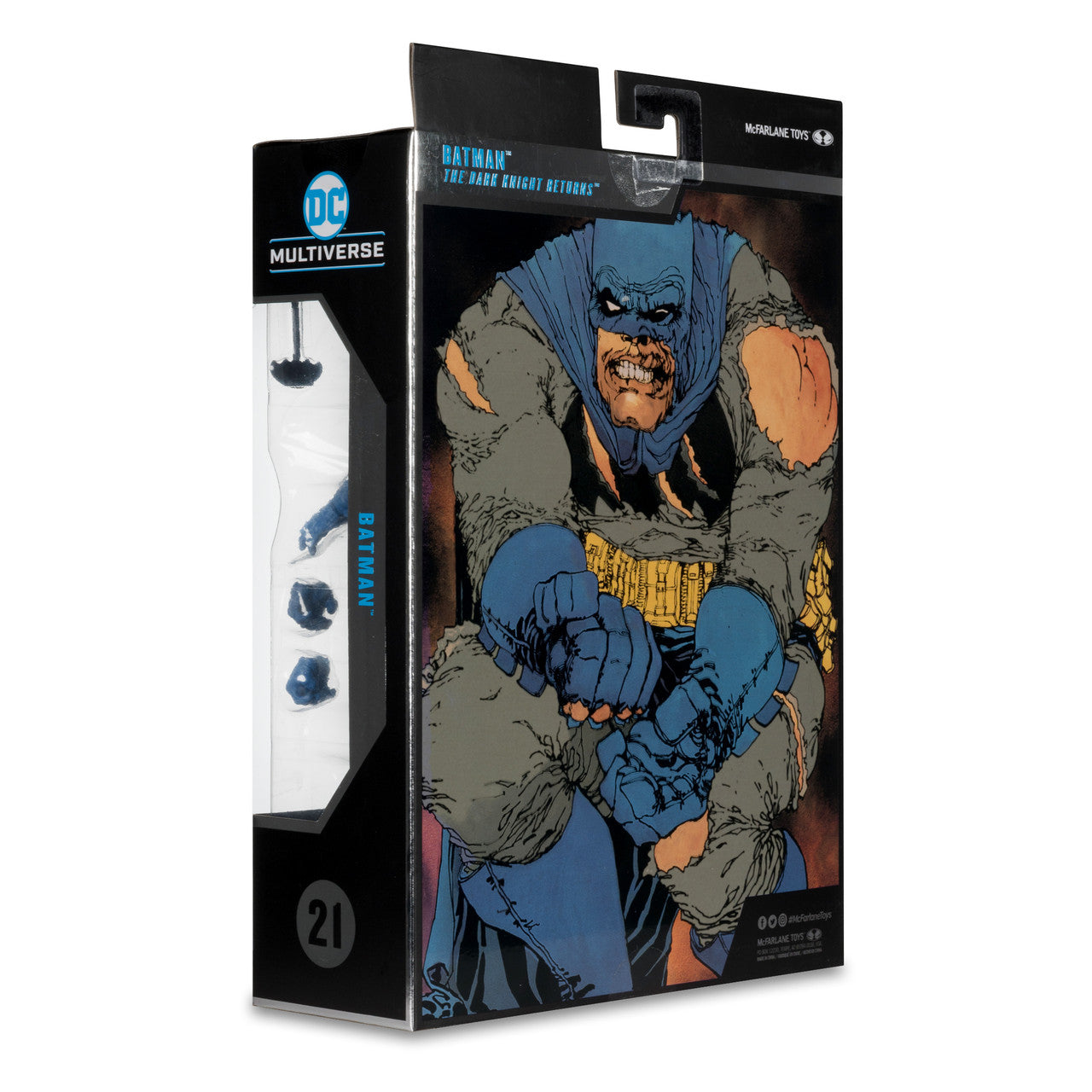 DC Multiverse Batman Battle Damage Blue (The Dark Knight Returns) Collector Edition 7" Figure