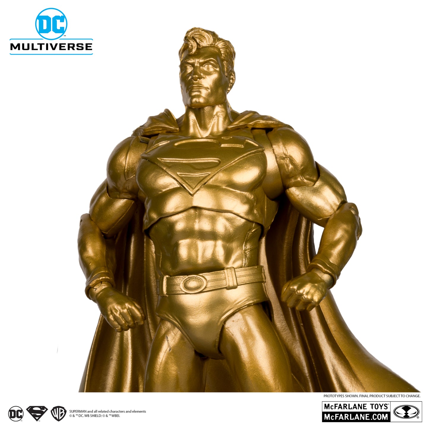 DC Multiverse Superman Centennial Park Tribute Statue Gold Label - SDCC Exclusive