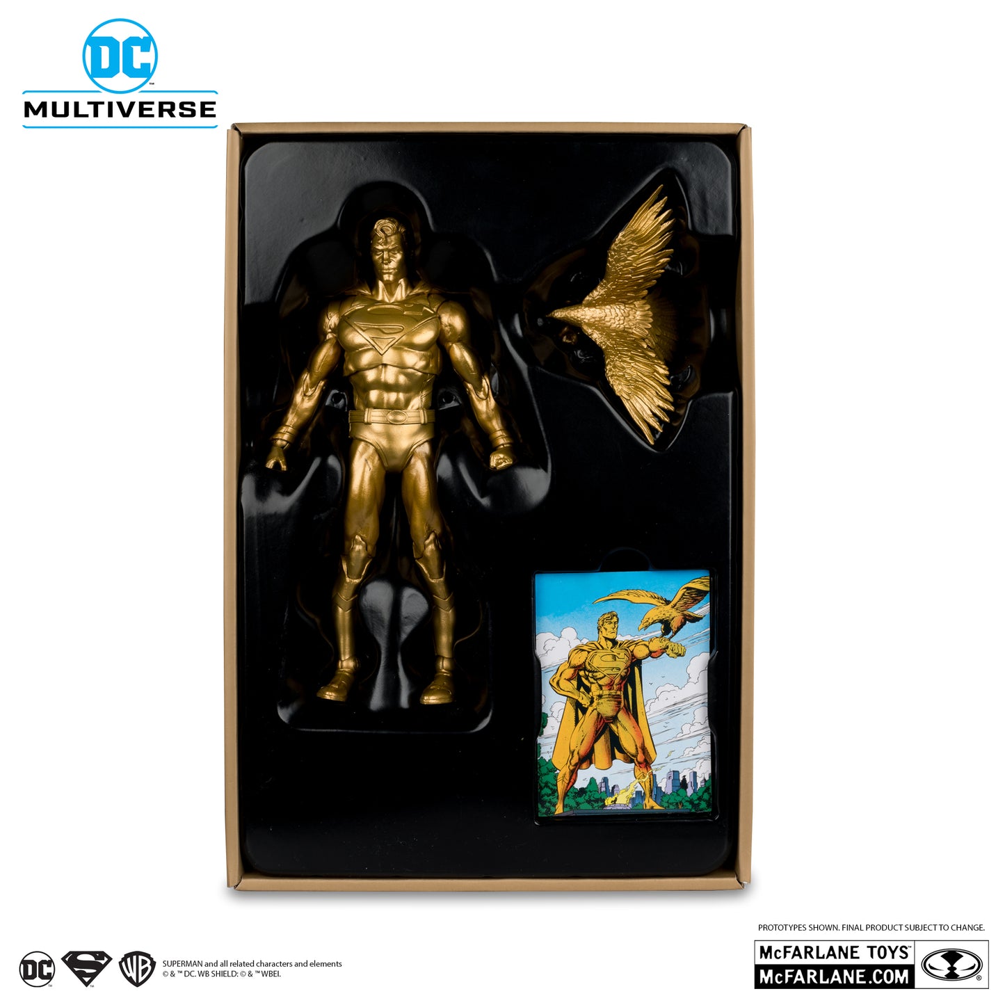 DC Multiverse Superman Centennial Park Tribute Statue Gold Label - SDCC Exclusive