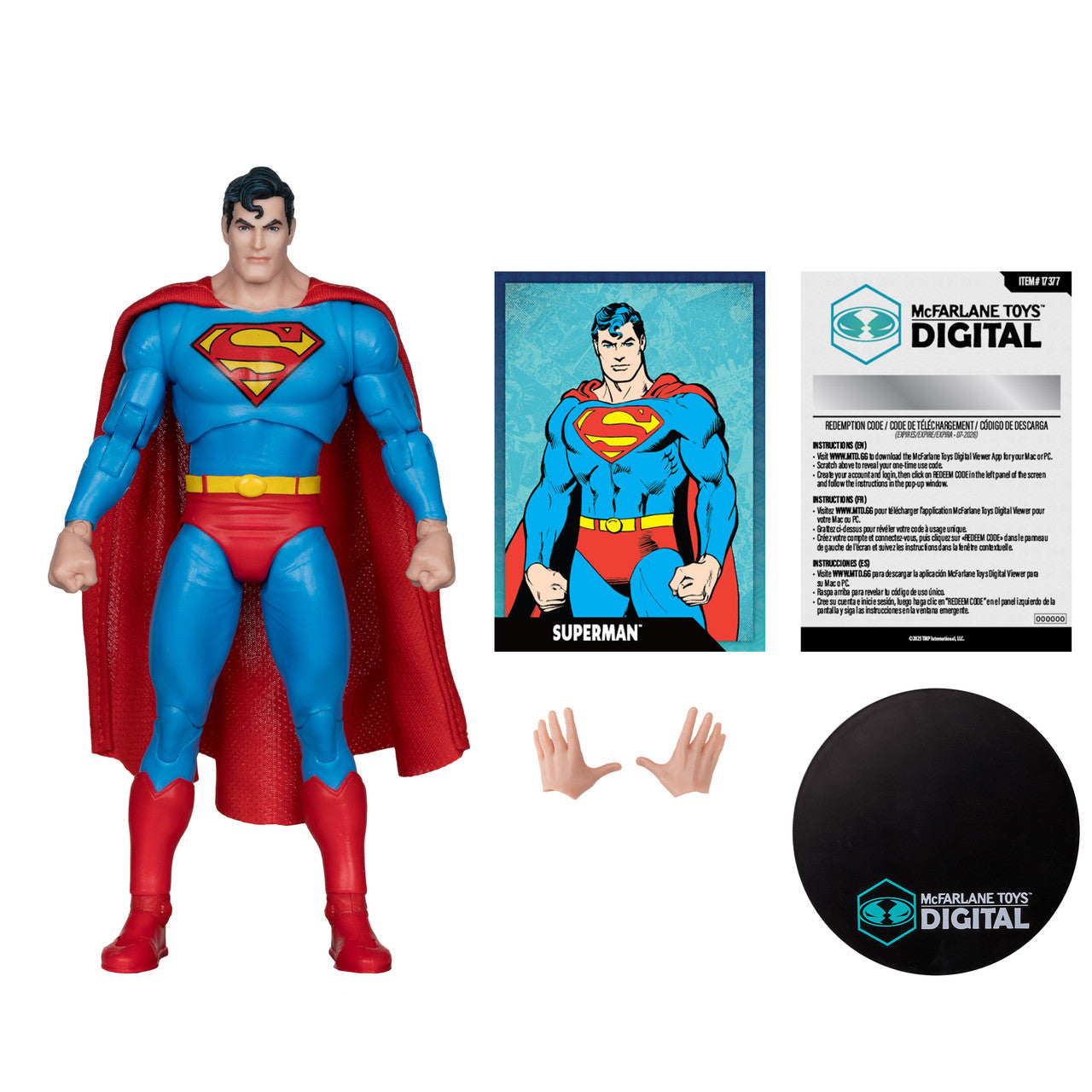 DC Direct Superman (DC: The Silver Age) 7" Figure w/ Digital Collectible