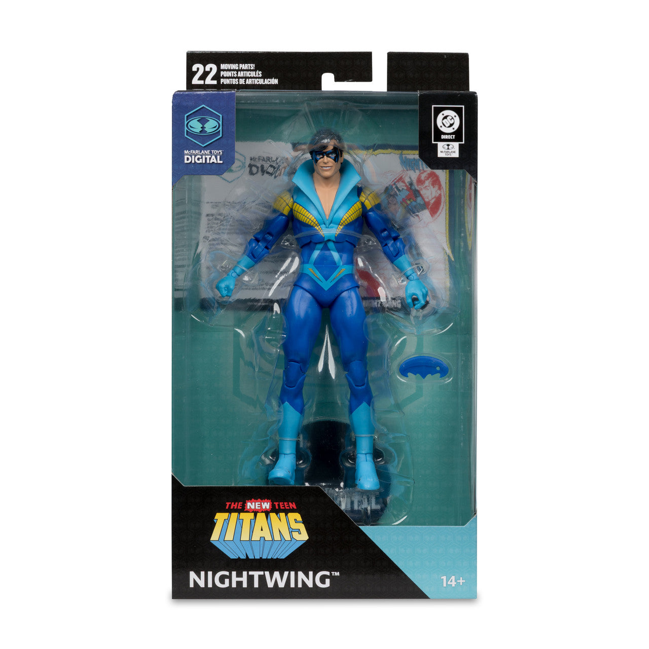 DC Direct Nightwing Teen Titans 7-Inch Scale Action Figure with Digital Collectible