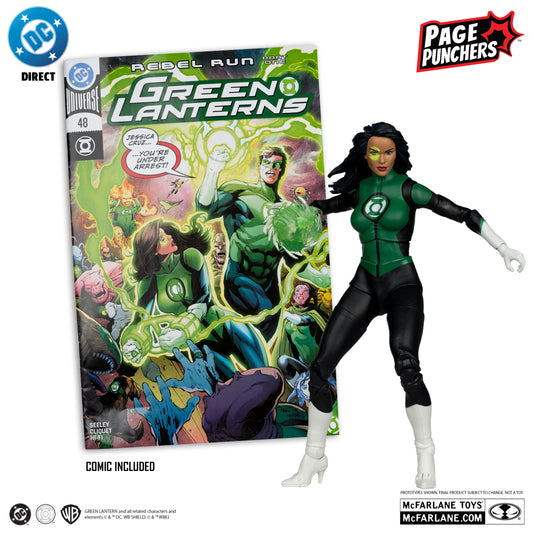 DC Direct Page Punchers Jessica Cruz (Green Lanterns #48) with Comic Red Platinum Edition