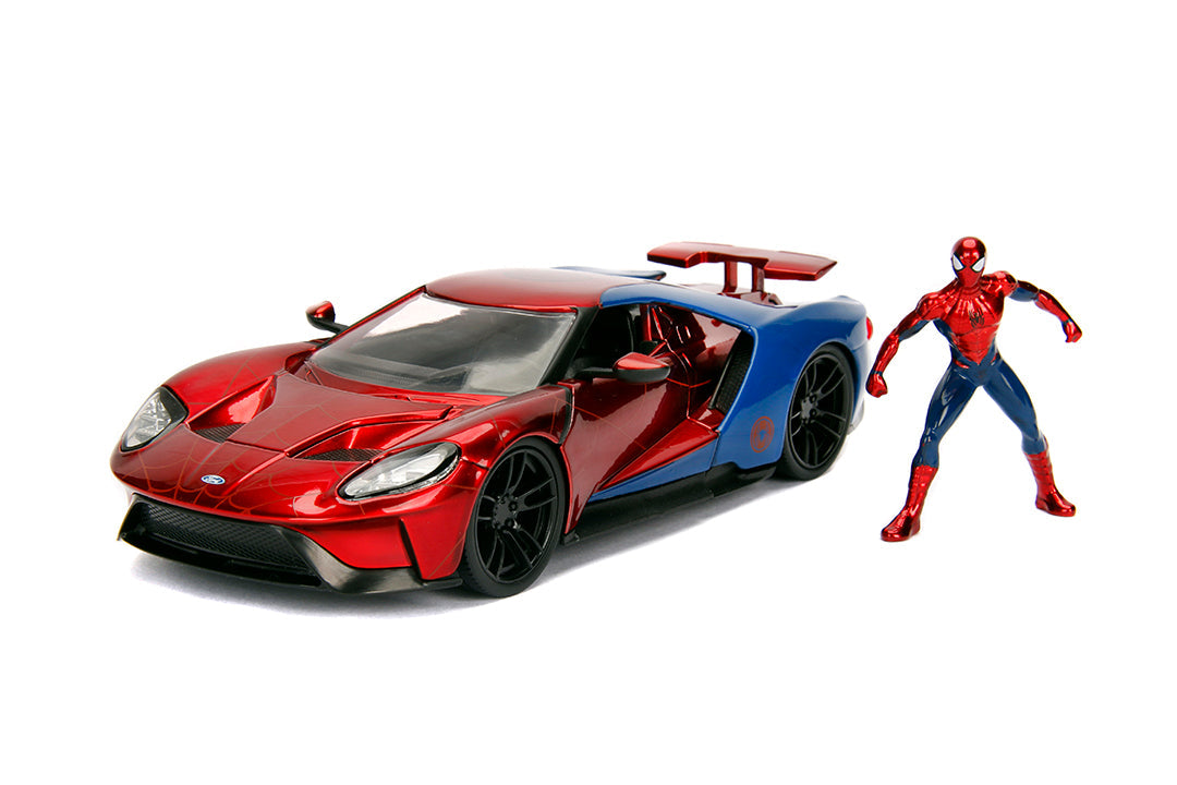 Jada Toys Metals Die-Cast Spider-Man 2017 Ford GT 1:32 Scale