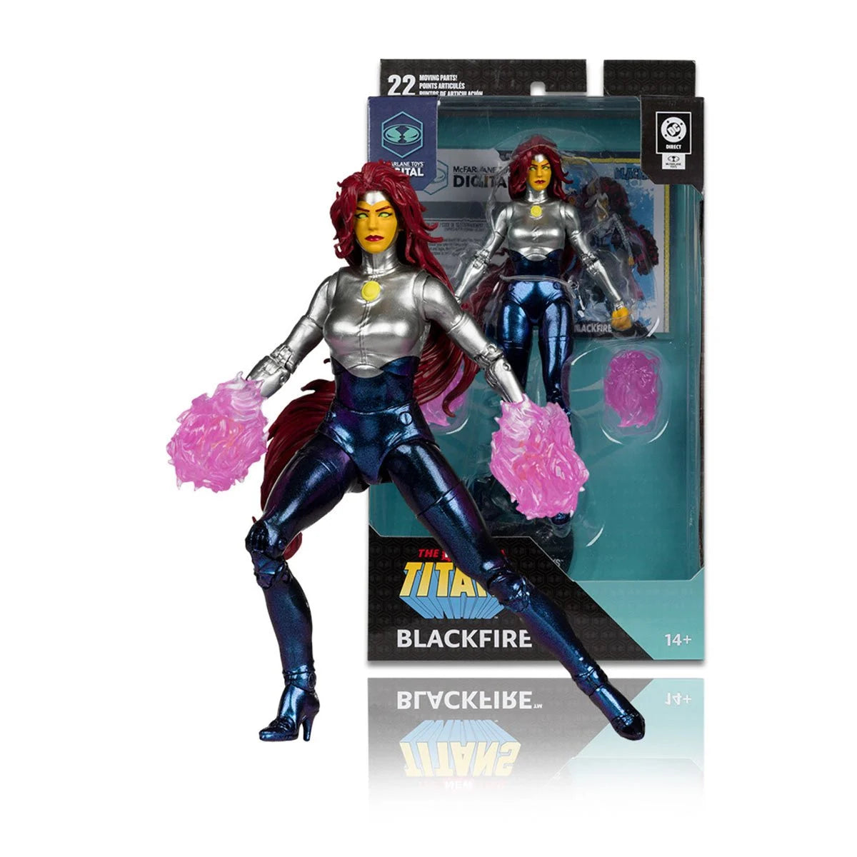 DC McFarlane Digital Blackfire The New Teen Titans 7-Inch Scale Action Figure