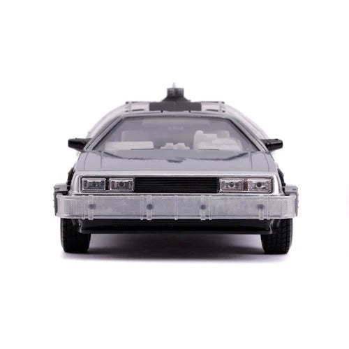 Back to the Future 2 Time Machine 1:24 Scale Die-Cast Metal Vehicle with Lights by Jada