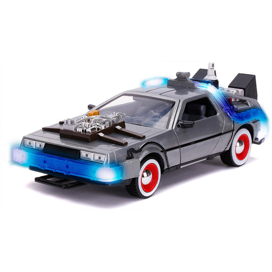 Back to the Future 3 Time Machine 1:24 Scale Die-Cast Metal Vehicle with Lights by Jada