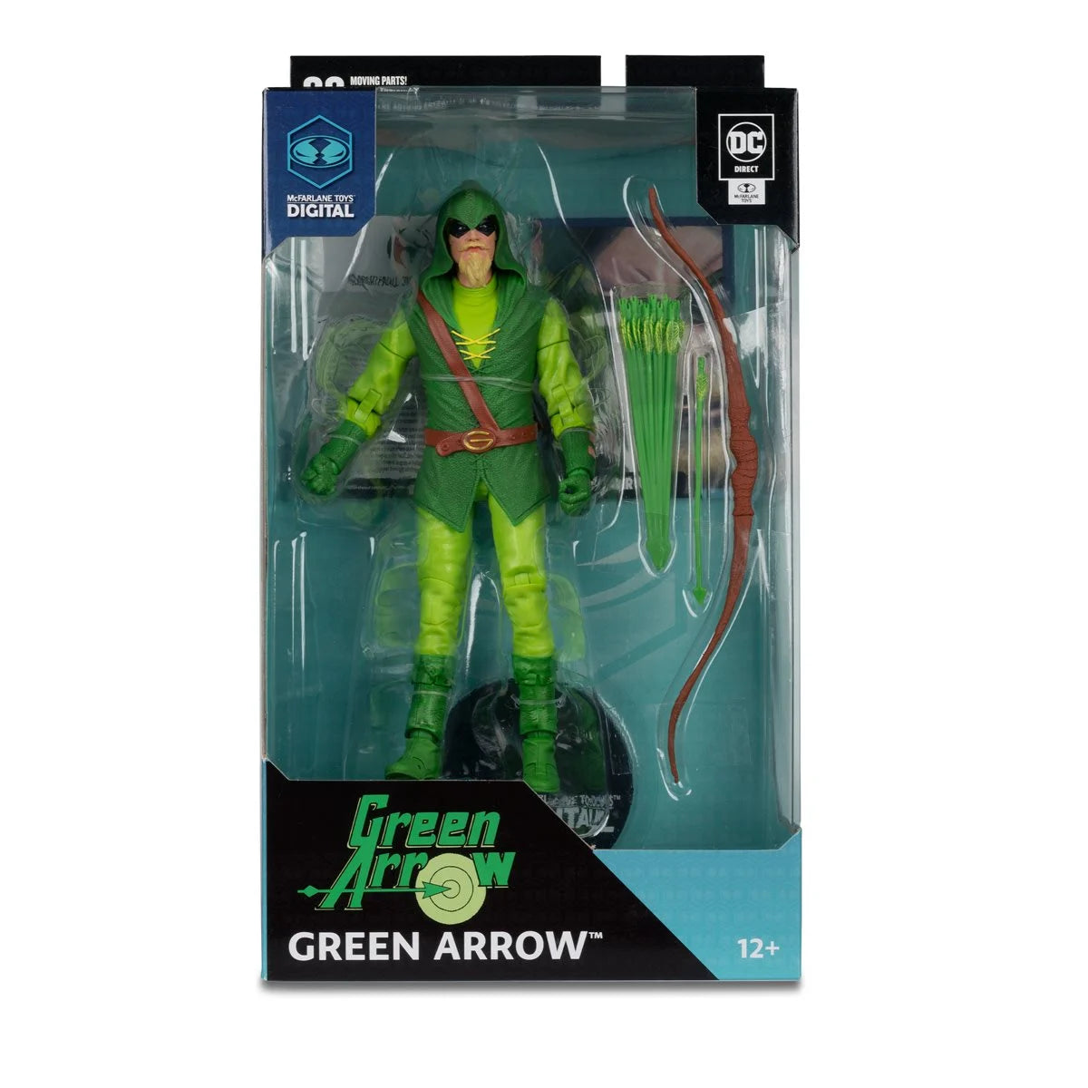 DC Direct Green Arrow Longbow Hunter 7-Inch Scale Action Figure with McFarlane Toys Digital Collectible