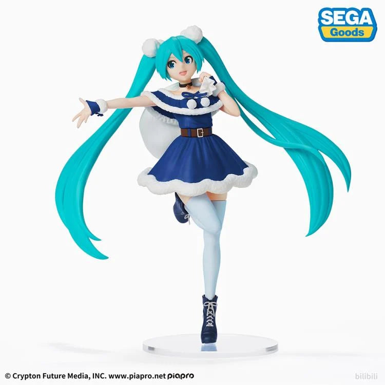 Vocaloid Hatsune Miku Christmas 2020 Blue Ver. Super Premium Figure