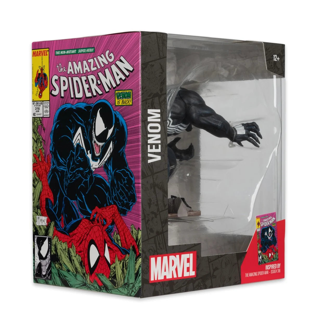 Marvel Venom The Amazing Spider-Man #316 1:10 Scale Posed Figure with Scene