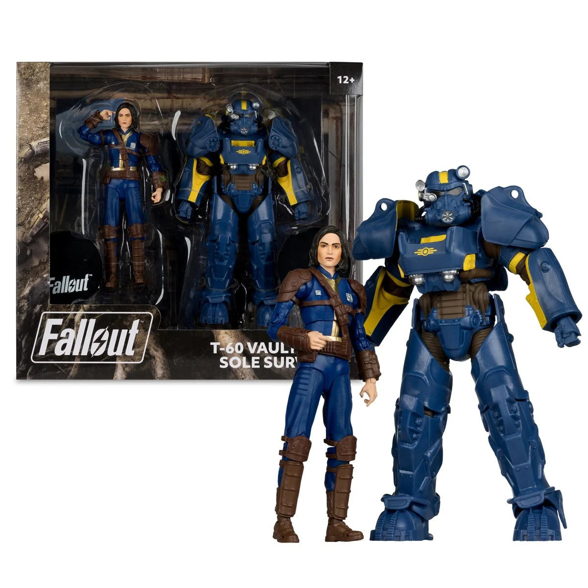 Fallout 4 T-60 Vault Tec and Sole Survivor 7-Inch Scale Action Figure 2-Pack