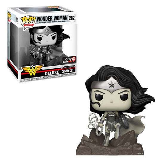 Funko Pop! Heroes Wonder Woman (Jim Lee Deluxe) (Black & White) #282 GameStop Exclusive