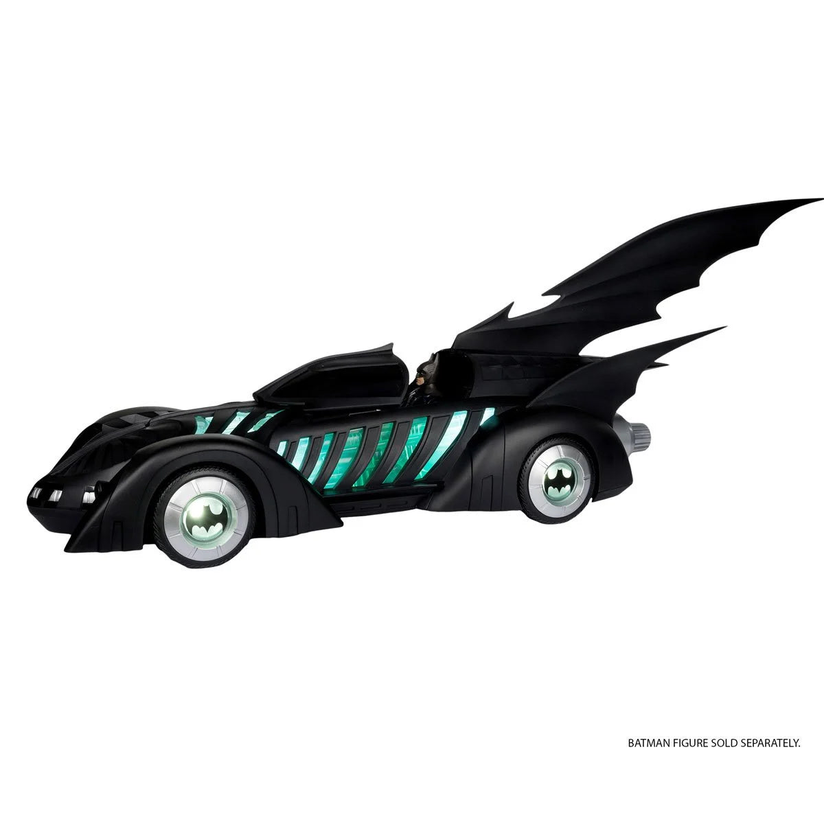 DC Multiverse Batman Forever Batmobile Vehicle and Alfred Pennyworth 7-Inch Scale Action Figure