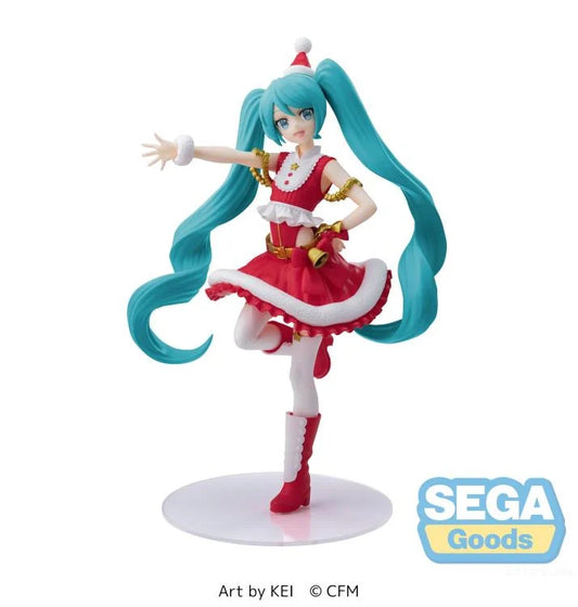 Vocaloid Luminasta Hatsune Miku Figure Christmas 2023 Ver. by Sega