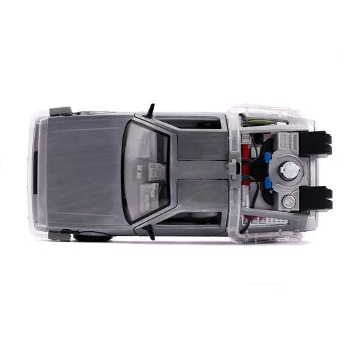 Back to the Future 2 Time Machine 1:24 Scale Die-Cast Metal Vehicle with Lights by Jada