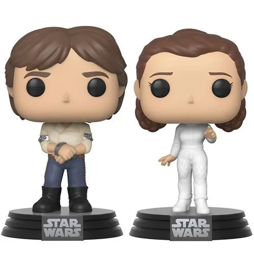 Funko Pop! Star Wars Empire Strikes Back Han and Leia Vinyl Figure 2-Pack