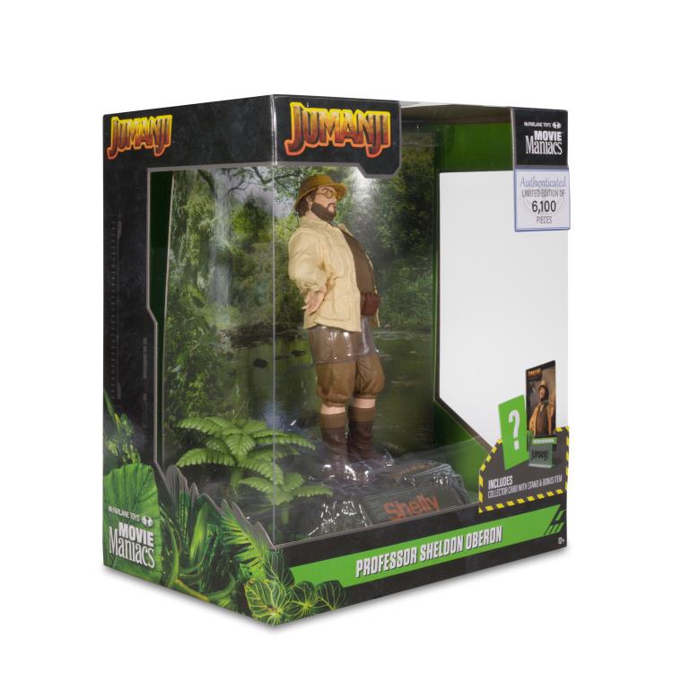 Jumanji: The Next Level Movie Maniacs Professor Sheldon Oberon 6" Limited Edition Figure (damaged box)