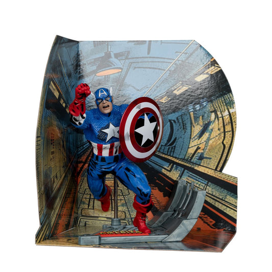 Marvel Captain America Captain America #100 1:10 Scale Posed Figure with Scene