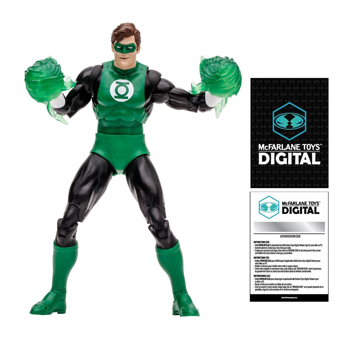 DC Direct Green Lantern Hal Jordan Silver Age 7-Inch Scale Action Figure with McFarlane Toys Digital Collectible