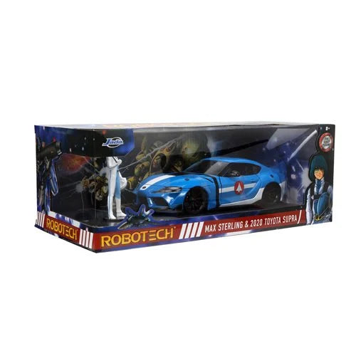 Robotech Hollywood Rides 2020 Toyota Supra 1:24 Scale Die-Cast Metal Vehicle with Max Sterling Figure