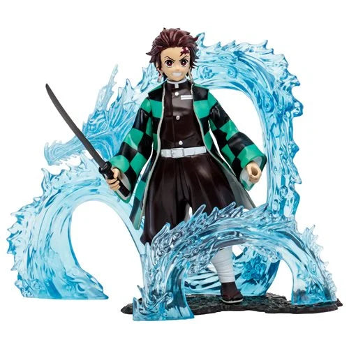 Demon Slayer Deluxe Tanjiro Water Dragon Tenth Form 5-Inch Scale Action Figure