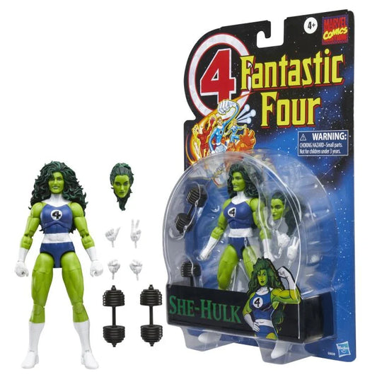 Fantastic Four Retro Marvel Legends She-Hulk 6-Inch Action Figure