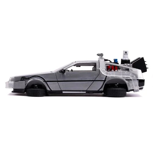 Back to the Future 2 Time Machine 1:24 Scale Die-Cast Metal Vehicle with Lights by Jada