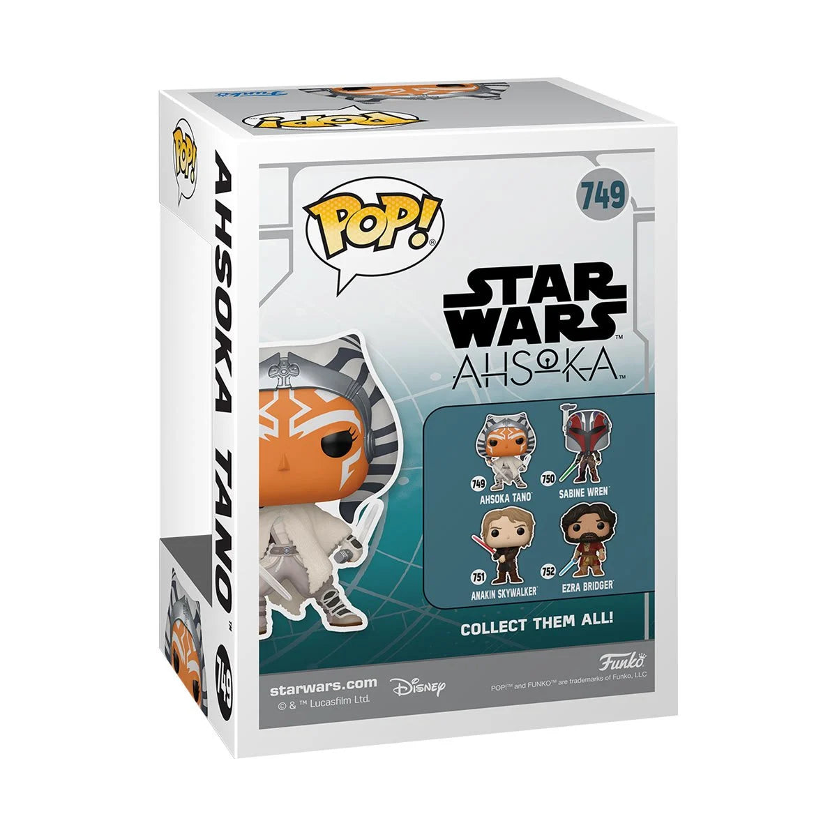 Funko Pop! Star Wars: Ahsoka Series 3 Ahsoka Tano Vinyl Figure #749