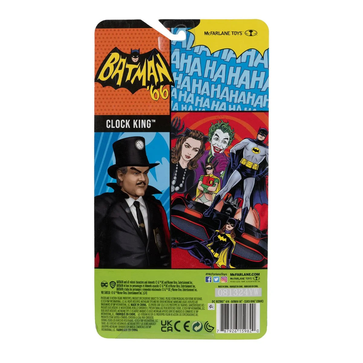 DC Retro Batman 1966 Clock King Comic 6-Inch Scale Action Figure