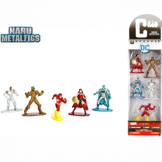 DC Nano Metalfigs - 5 Pack A - Batman, Wonder Woman, The Flash, Cyborg and Parademon