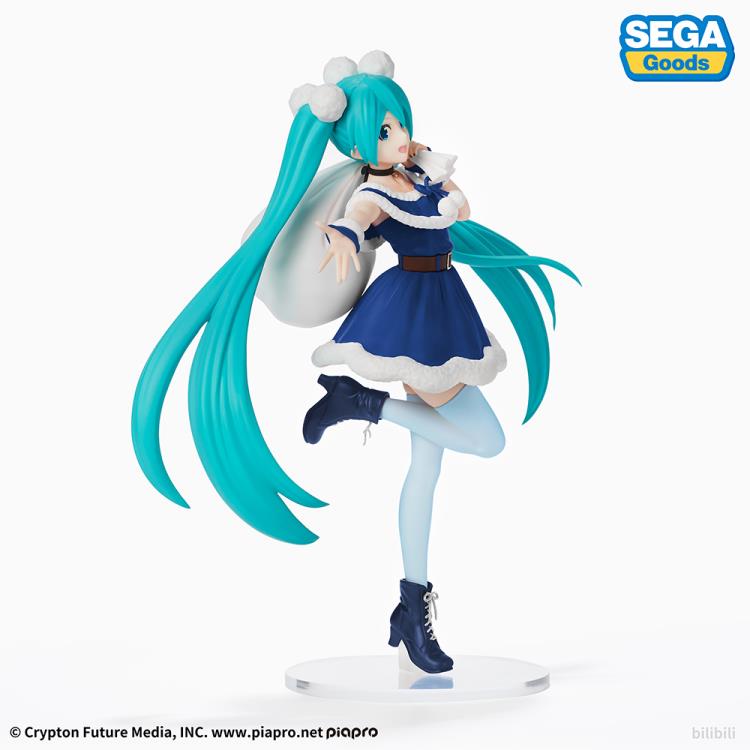 Vocaloid Hatsune Miku Christmas 2020 Blue Ver. Super Premium Figure