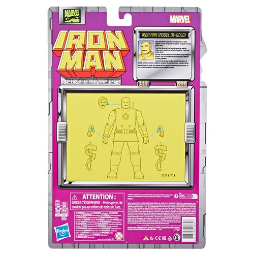 Marvel Legends Iron Man Iron Man (Model 01 - Gold) 6-Inch Action Figure